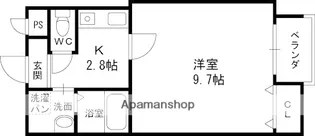 グランシーハヤシ【3階】の間取り