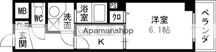 LIVE SQUARE 豊秀【7階】の間取り