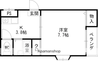 ル・シリウス【101号室】の間取り