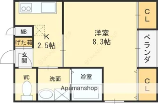 コート八重桜【101号室】の間取り