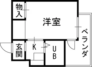 サンクトゥス【403号室号室】の間取り
