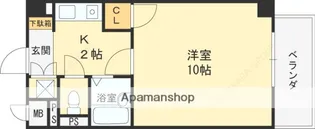 メリーパレス【601号室】の間取り