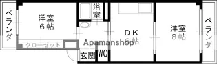 ヒールゲート【101号室】の間取り