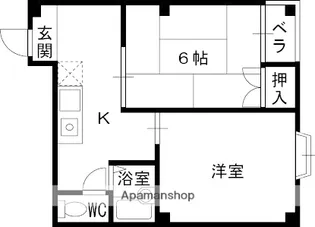 大阪府門真市宮野町【マンション】の間取り