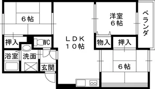 エミネンス西方【1階】の間取り