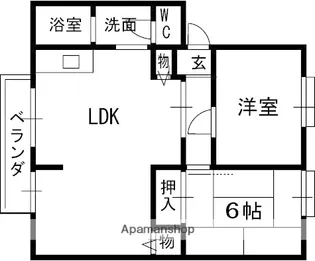 ハイツスター【1階】の間取り