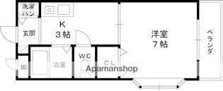 ラヴェニュー西牧野【2階】の間取り