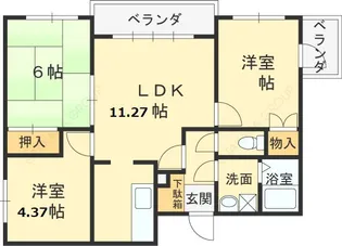 デイグランロイヤルメゾン【2階】の間取り
