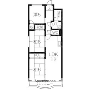 BELONG枚方東1番館【303号室】の間取り