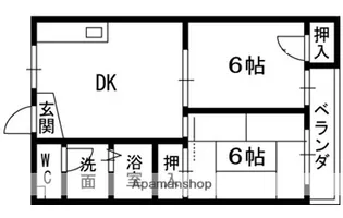 シャルマン星丘【105号室】の間取り