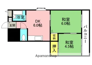 M’プラザ津田駅前弐番館【3階】の間取り