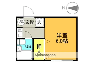 コーポラス禁野【25号室】の間取り
