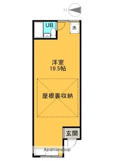 エステート走谷【205号室】の間取り