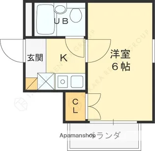 cheviot【208号室】の間取り