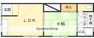 堀建第四アパート【102号室】の間取り