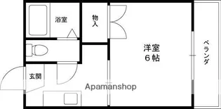 ハイツマキノ【2階】の間取り