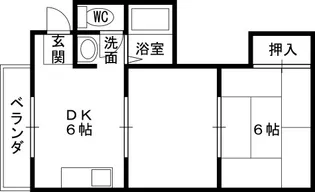 グランデ東香里Ⅱ【301号室】の間取り