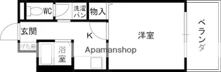 アルファクラージュくずはⅡ【402号室】の間取り