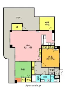 ニューハイツ・花水木【6階】の間取り