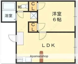 萱島ツインマンション【2階】の間取り