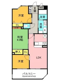 バレーヒルズ津田駅前【3階】の間取り