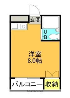 マンション渚【3階】の間取り