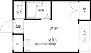 マンション渚【3階】の間取り