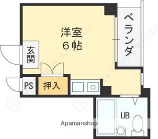 枚方パークアイランド125【407.号室】の間取り