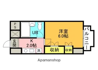 ルミエール長尾【4階】の間取り