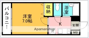 アーバンハイツ竹の内【308号室】の間取り
