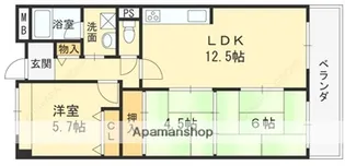 パルハセトン香里園【3階】の間取り