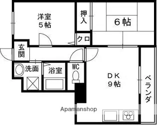 大阪府寝屋川市豊里町【マンション】の間取り
