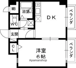 BELONG香里園【3階】の間取り
