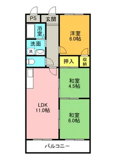 プランドールメゾン【3階】の間取り