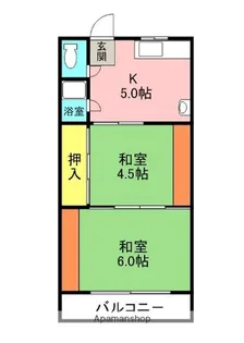 下野ハイツ【21号室】の間取り