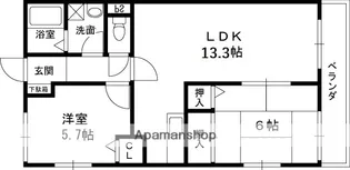 光洋メゾン【2階】の間取り
