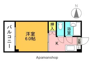 ロータリーマンション出口【203号室】の間取り