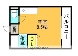 シャンテー長尾家具【5階】の間取り