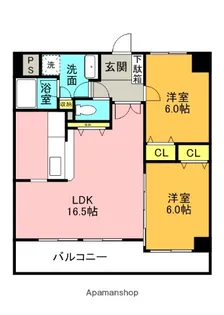 ラ・ヴェール【2階】の間取り