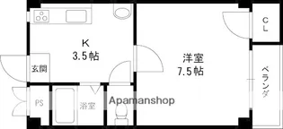 ルーラル松浦【1階】の間取り