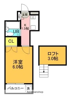 アメニティ寝屋川【105号室】の間取り
