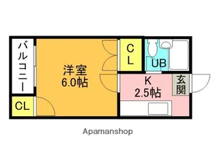 山戸ハイツ【3階】の間取り