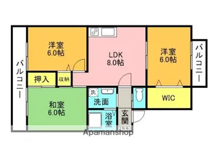 エスポワールドミール【2階】の間取り