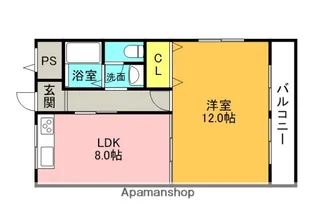サンシャーリー【1階】の間取り