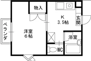 福来西宮北口【205号室号室】の間取り