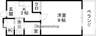 グランベール京口【4階】の間取り