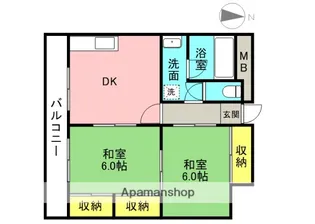 大阪府高槻市松川町【マンション】の間取り