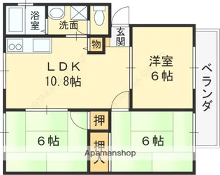 シャトルⅥ【2階】の間取り