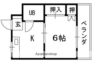 第2星ヶ丘マンション【3階】の間取り