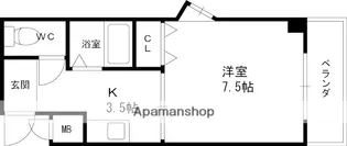 チェリーブロッサム【403号室】の間取り